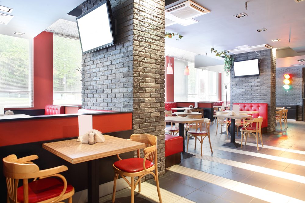 european restaurant in bright colors beautiful brand new european restaurant in downtown